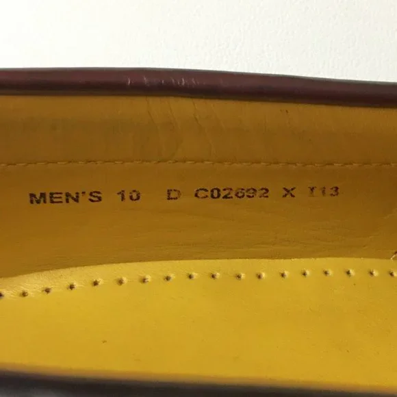 𝐂𝐎𝐋𝐄 𝐇𝐀𝐀𝐍 Burgundy Hudson Kiltie Tassel  -  Size 10 - Picture 12 of 13